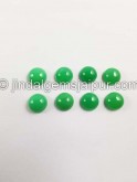 Chrysoprase Smooth Round Cabochon